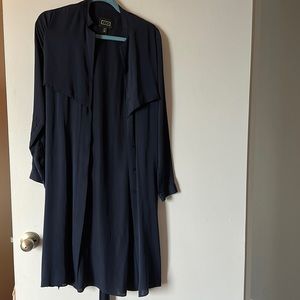 AYR Navy Silky Duster Jacket